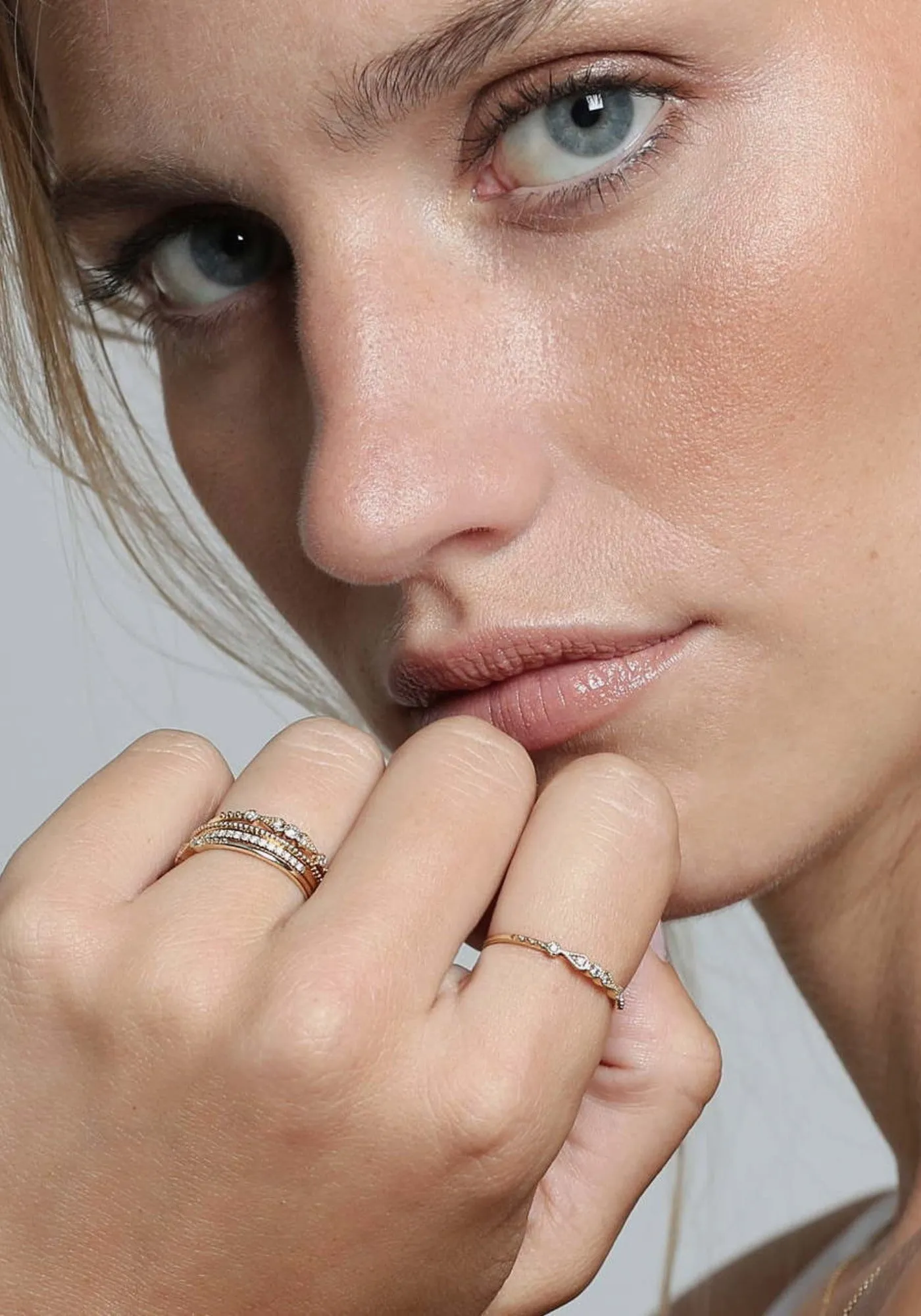 Bague en or jaune Stella 5 diamants