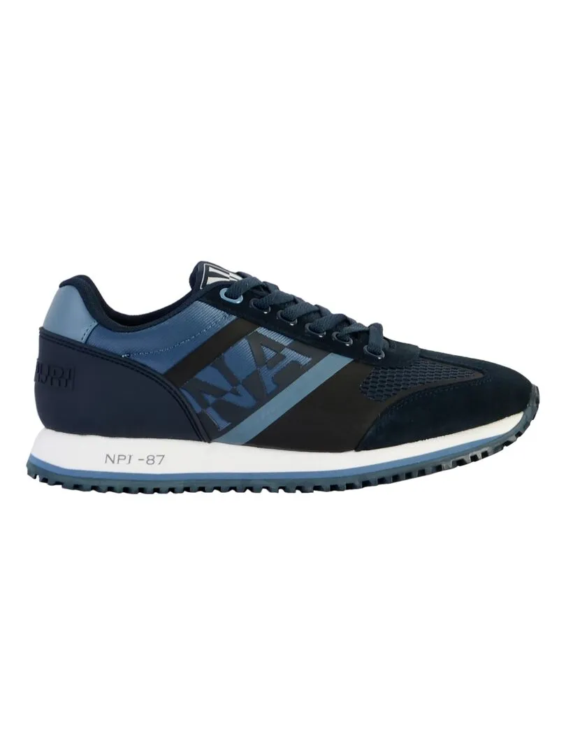 Basket Napapijri Suede Running - Bleu