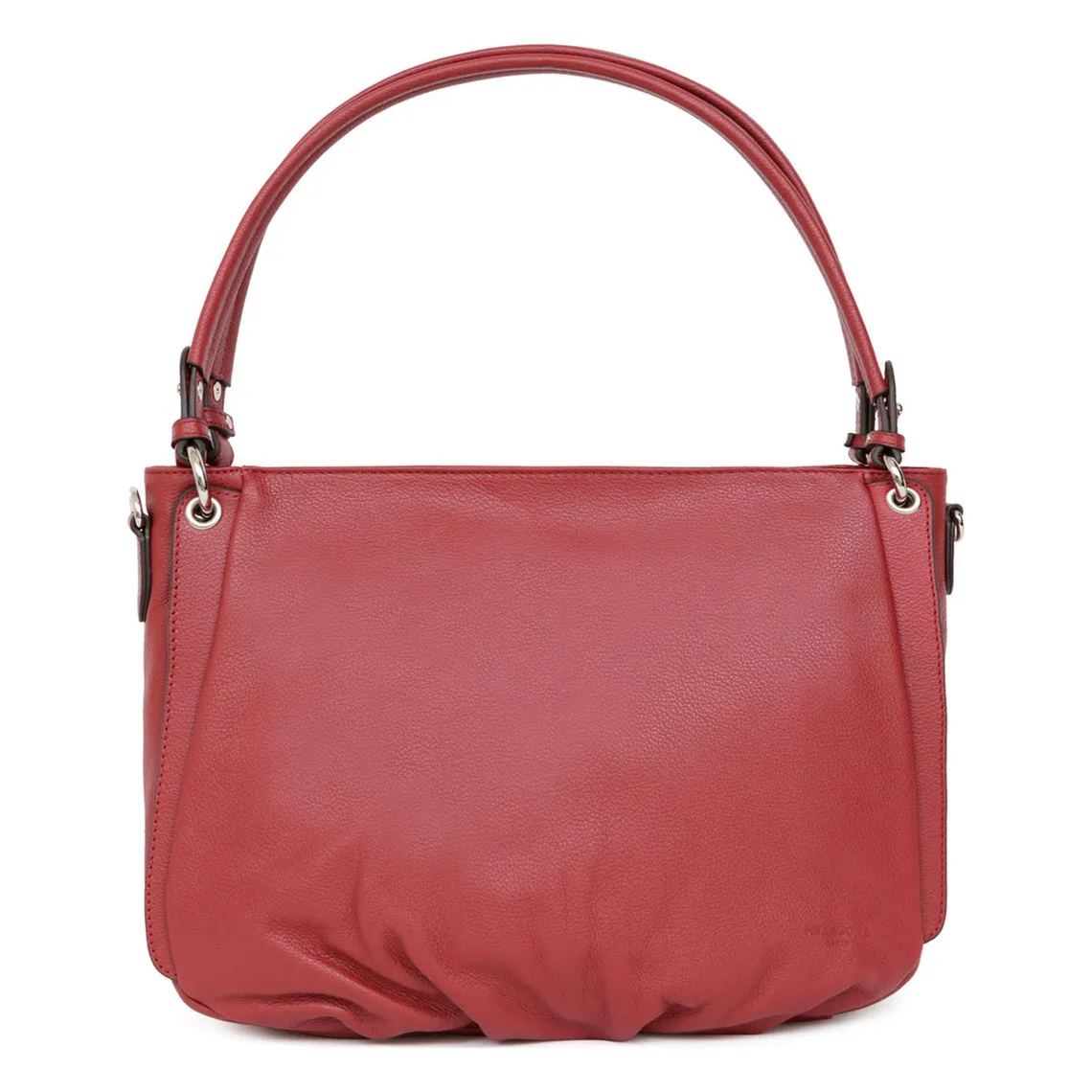 Besace Cuir CONFORT Rouge foncé Vale | 3 Suisses