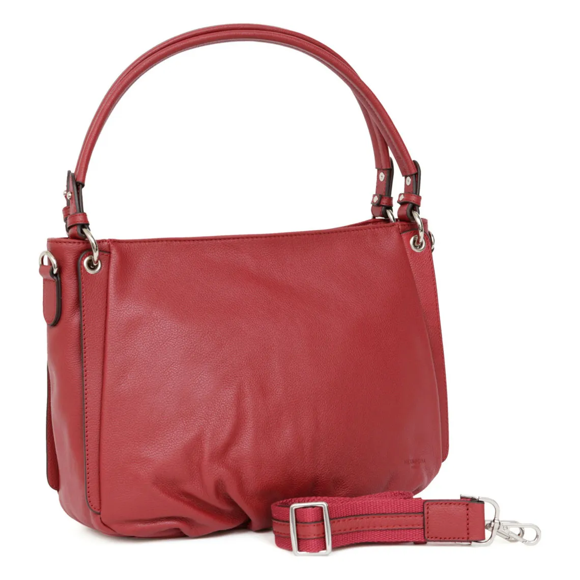 Besace Cuir CONFORT Rouge foncé Vale | 3 Suisses