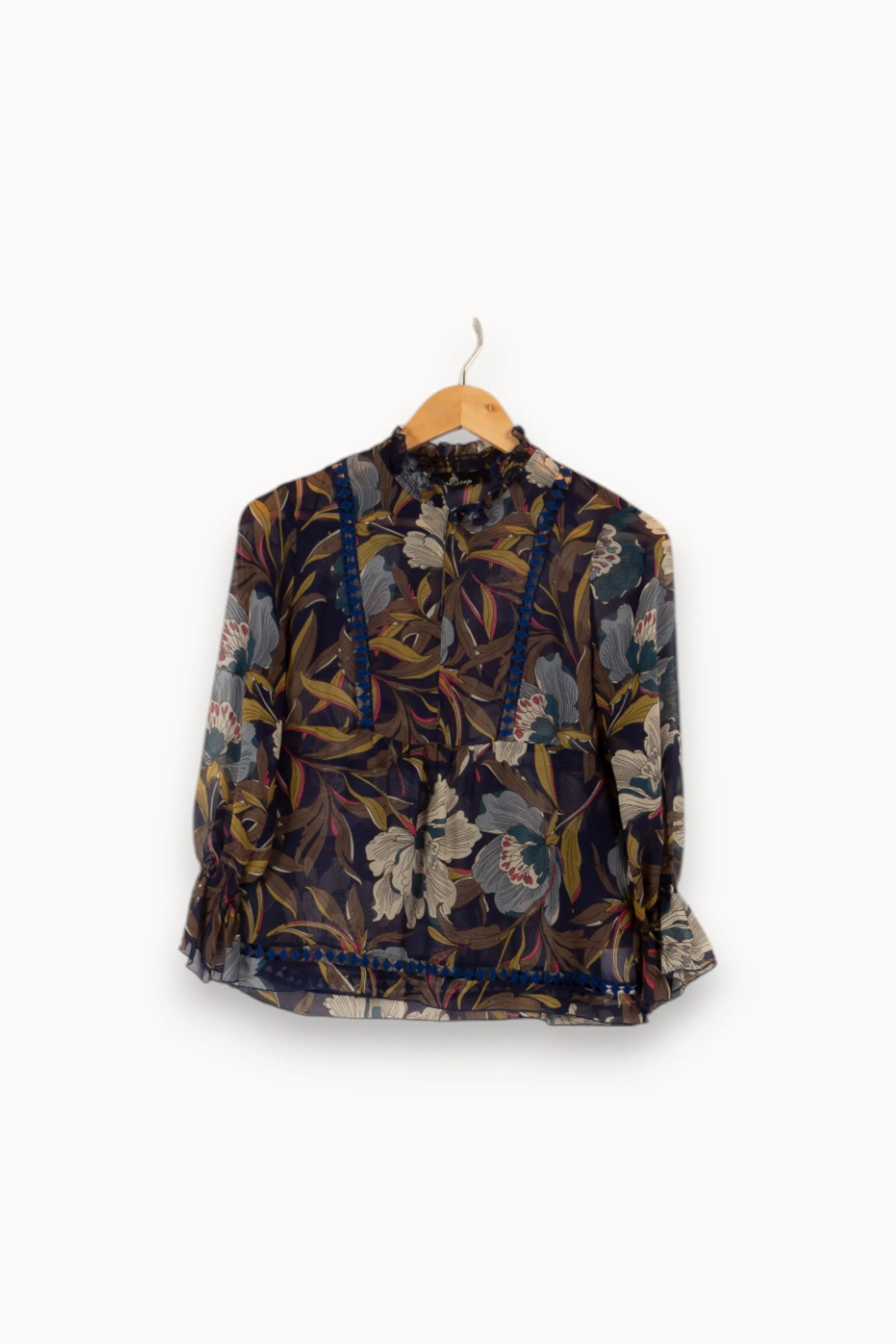 Blouse multicolore à motifs - Taille S/36