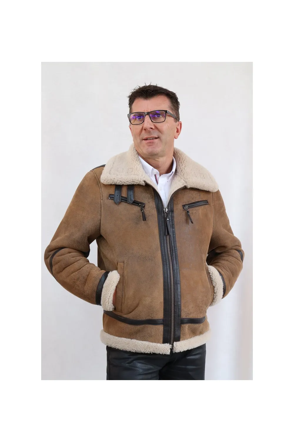 BLOUSON BOMBARDIER MOUTON : 21085.A