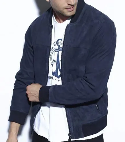 BLOUSON CUIR DAYTONA73  HOMME TIDAN NAVY 