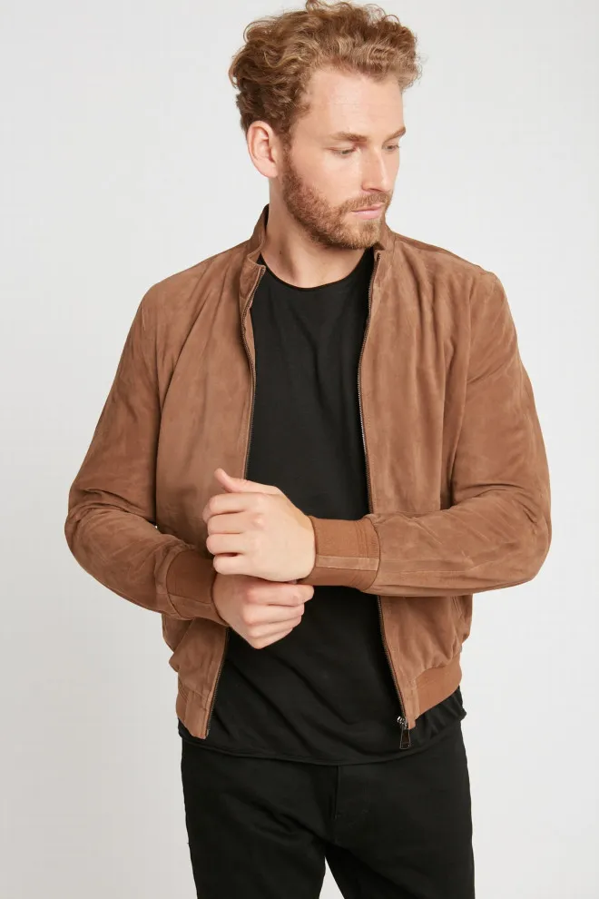 blouson velours 100% chevre
