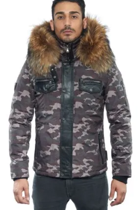 Blouson Ventiuno Anelka Camouflage col naturel.