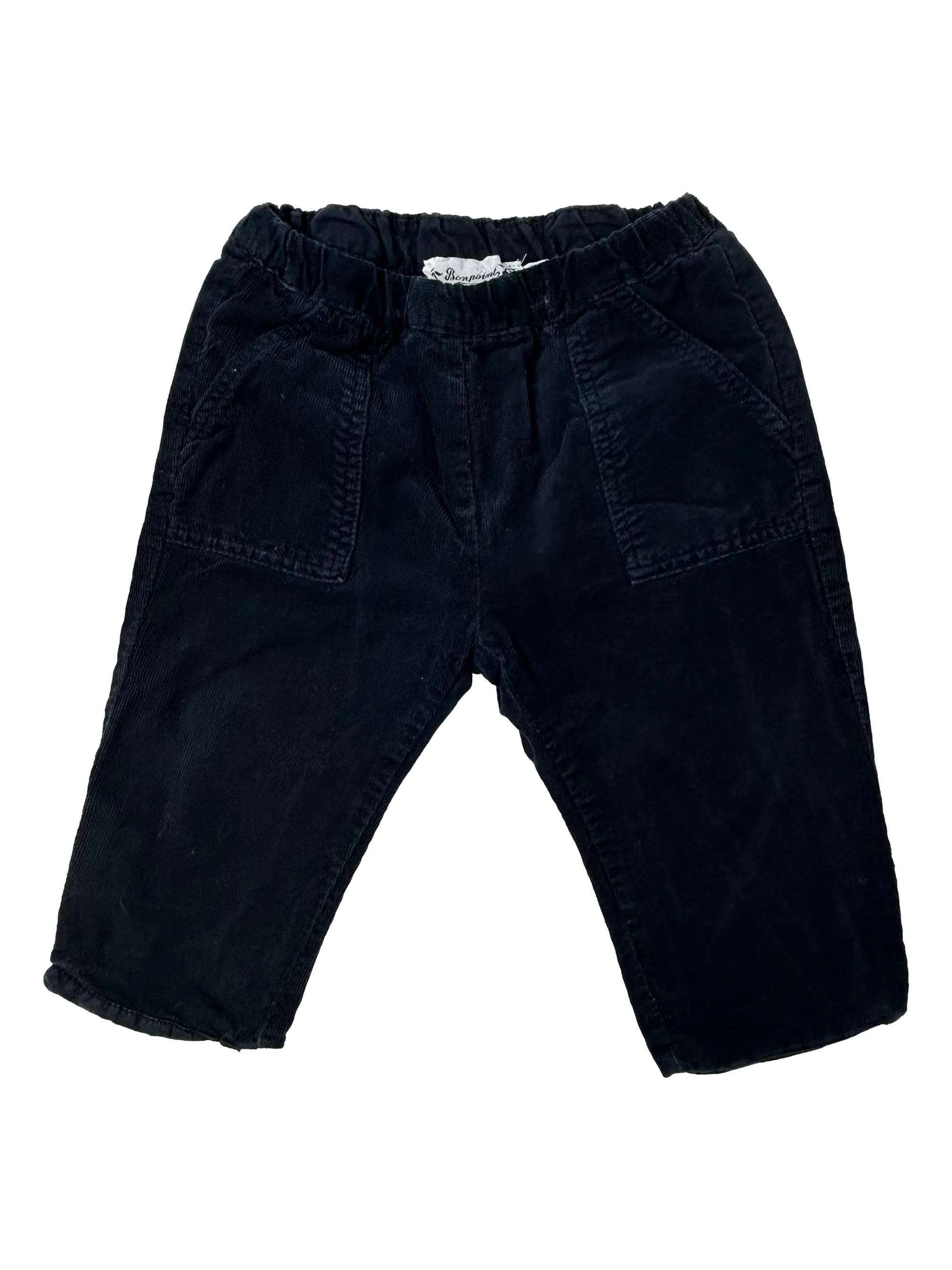 BONPOINT 12 mois Pantalon velours bleu marine