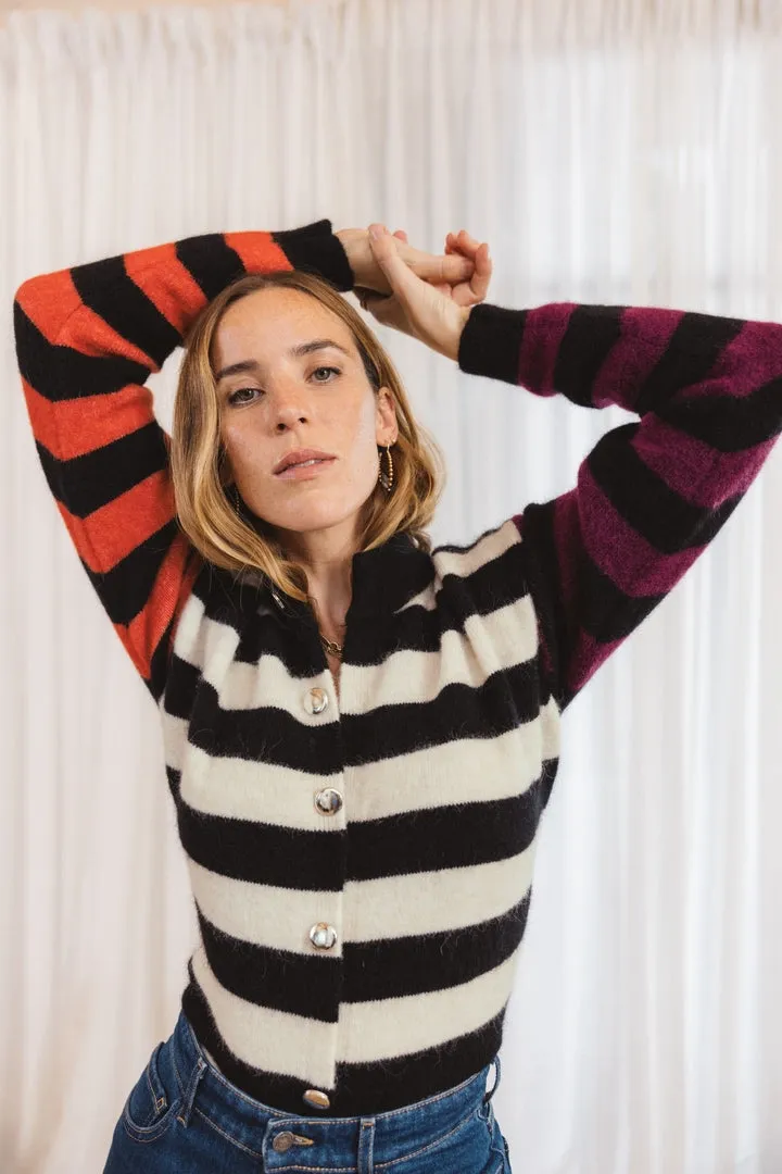 Cardigan Toujours rayé multicolore