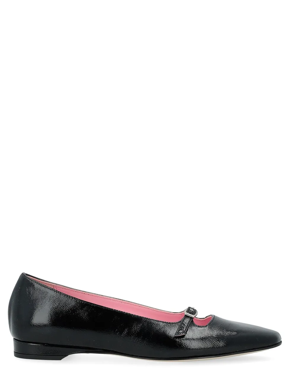 Carel Paris Ballerine Emilie en cuir naplack noir
