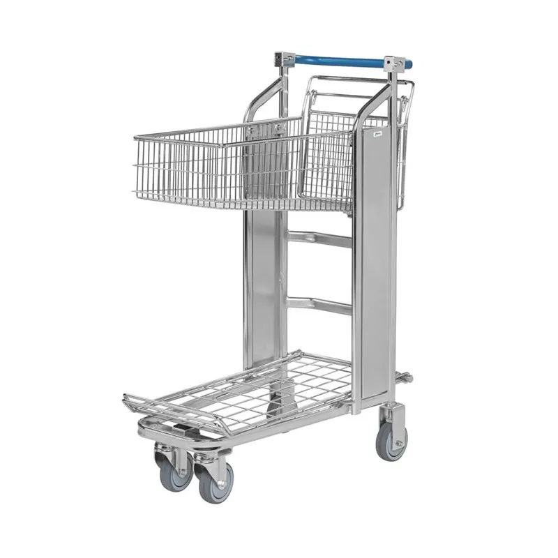 Chariot de magasin avec poignée grip