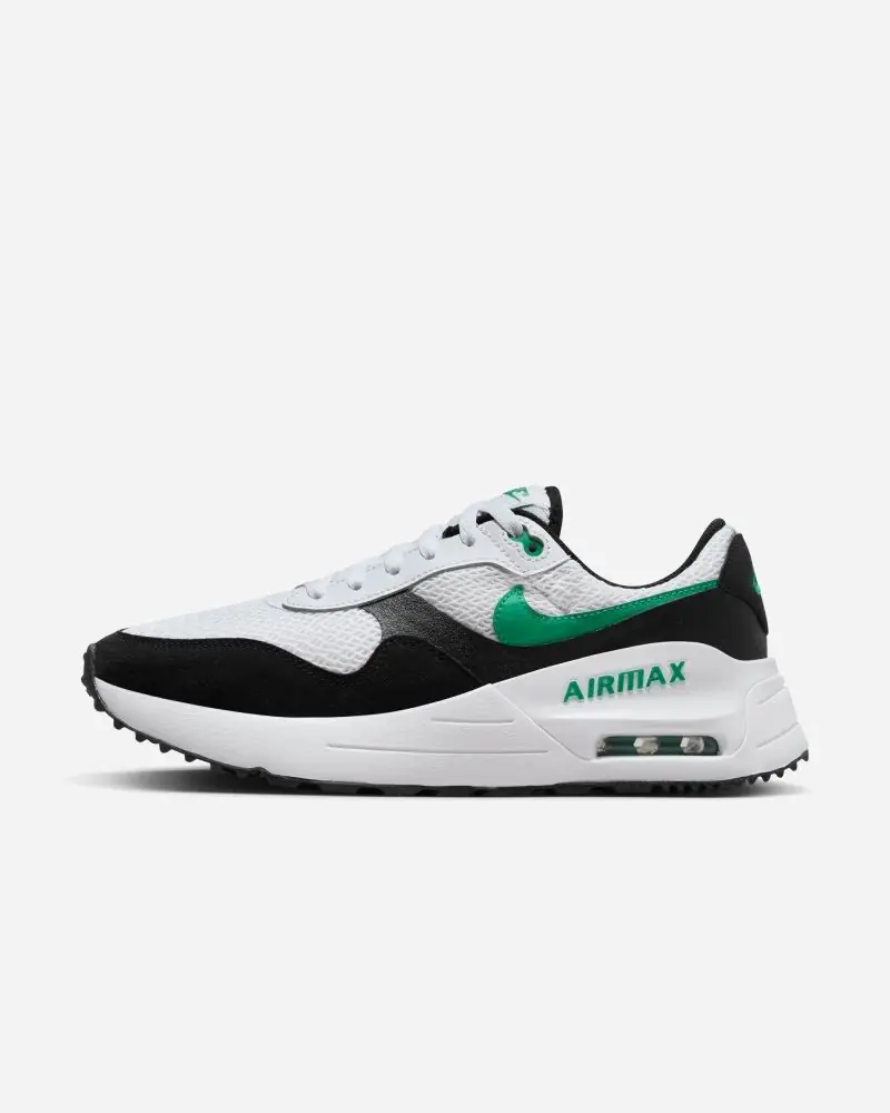 Chaussures Nike Air Max SYSTM Blanc & Vert pour homme