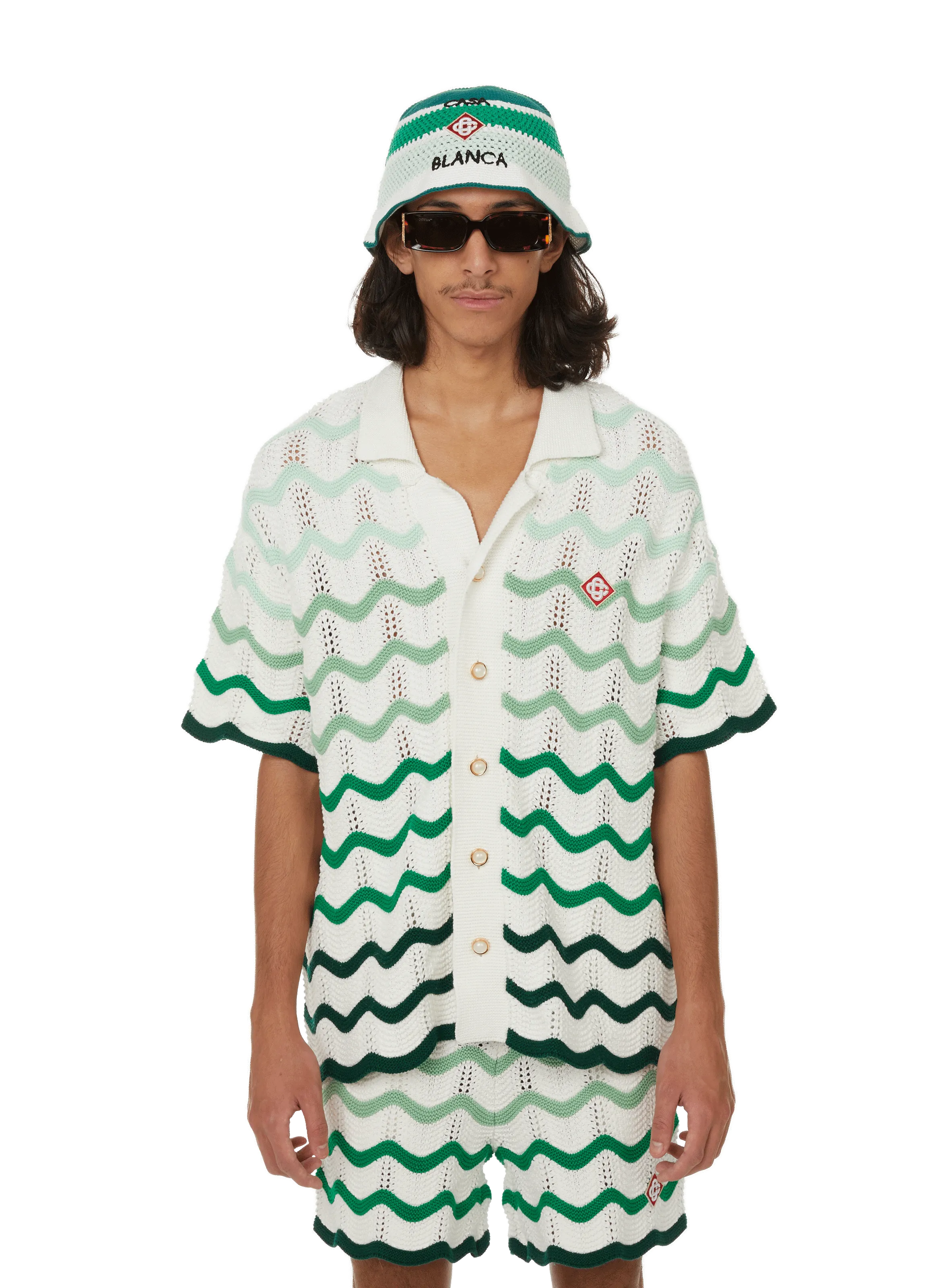 CHEMISE RAYé EN MAILLE - CASABLANCA PARIS pour HOMME | Printemps