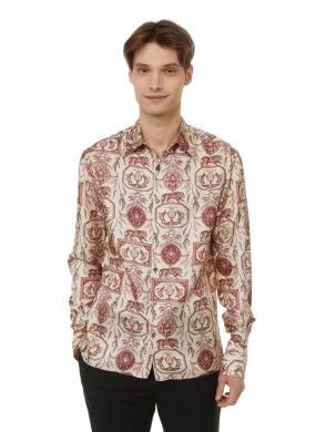 CHEMISE TOILE LION EN SOIE - 73 LONDON pour HOMME | Printemps