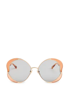 CHLOÉ  Lunettes de soleil Gemma - Doré