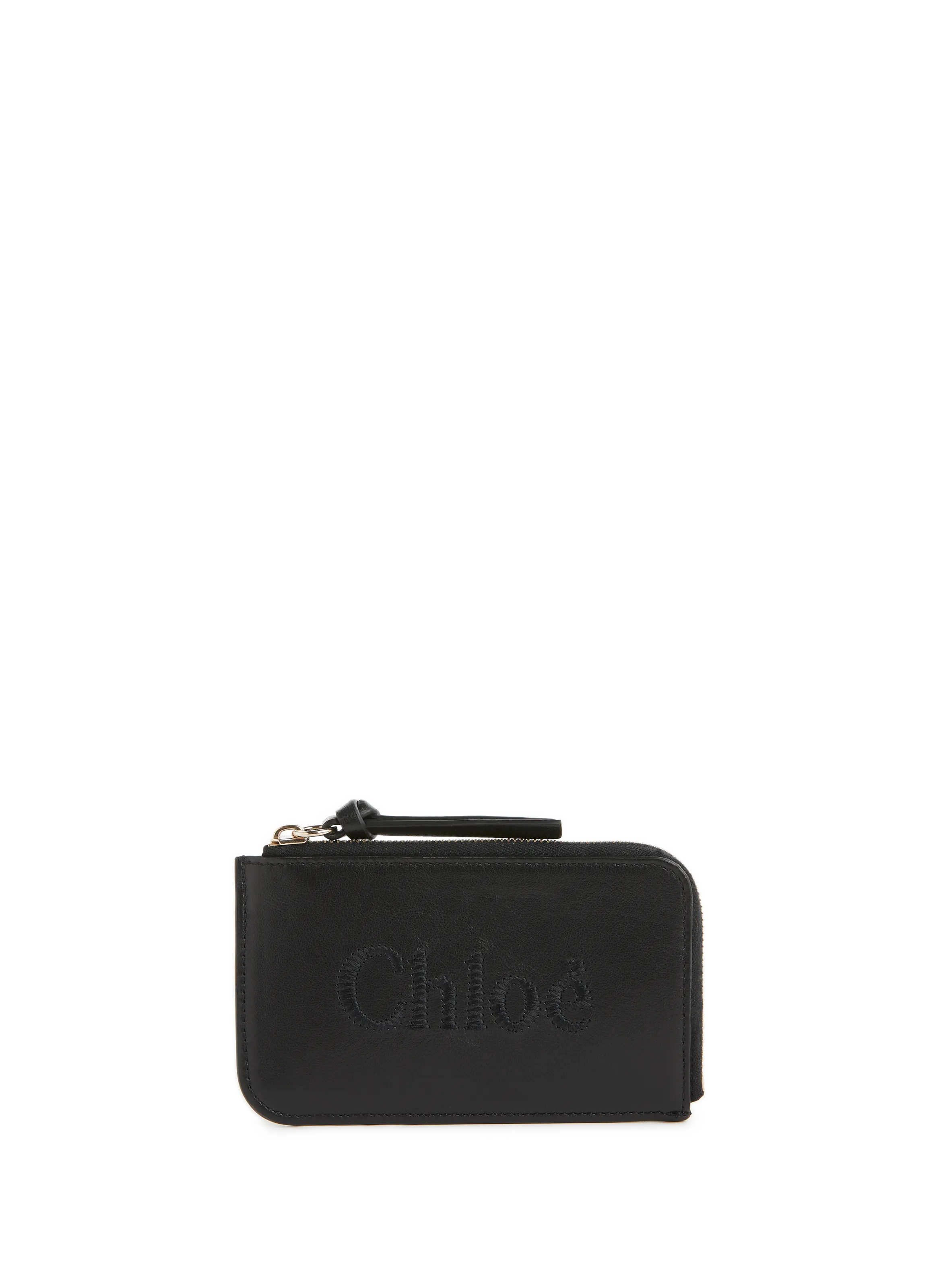 CHLOÉ  Porte-monnaie Sense en cuir  - Noir