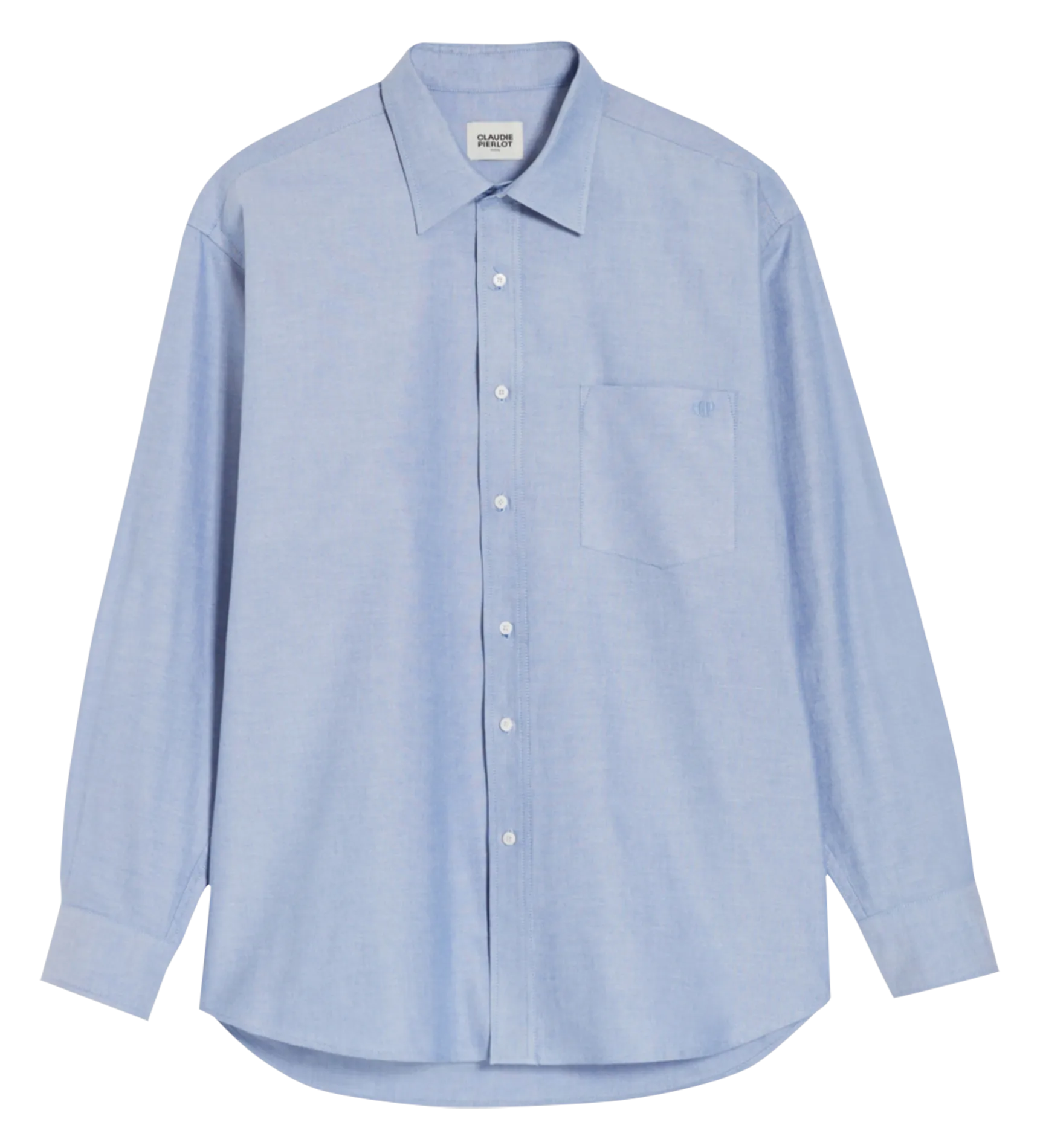 CLAUDIE PIERLOT  Chemise col classique en coton - Bleu