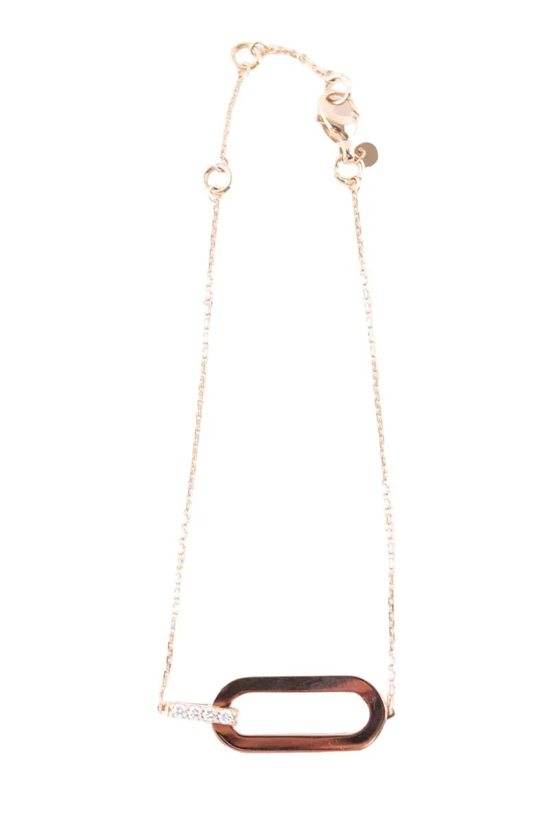 Collier en or rose So Shocking doré. Matière principale or rose.