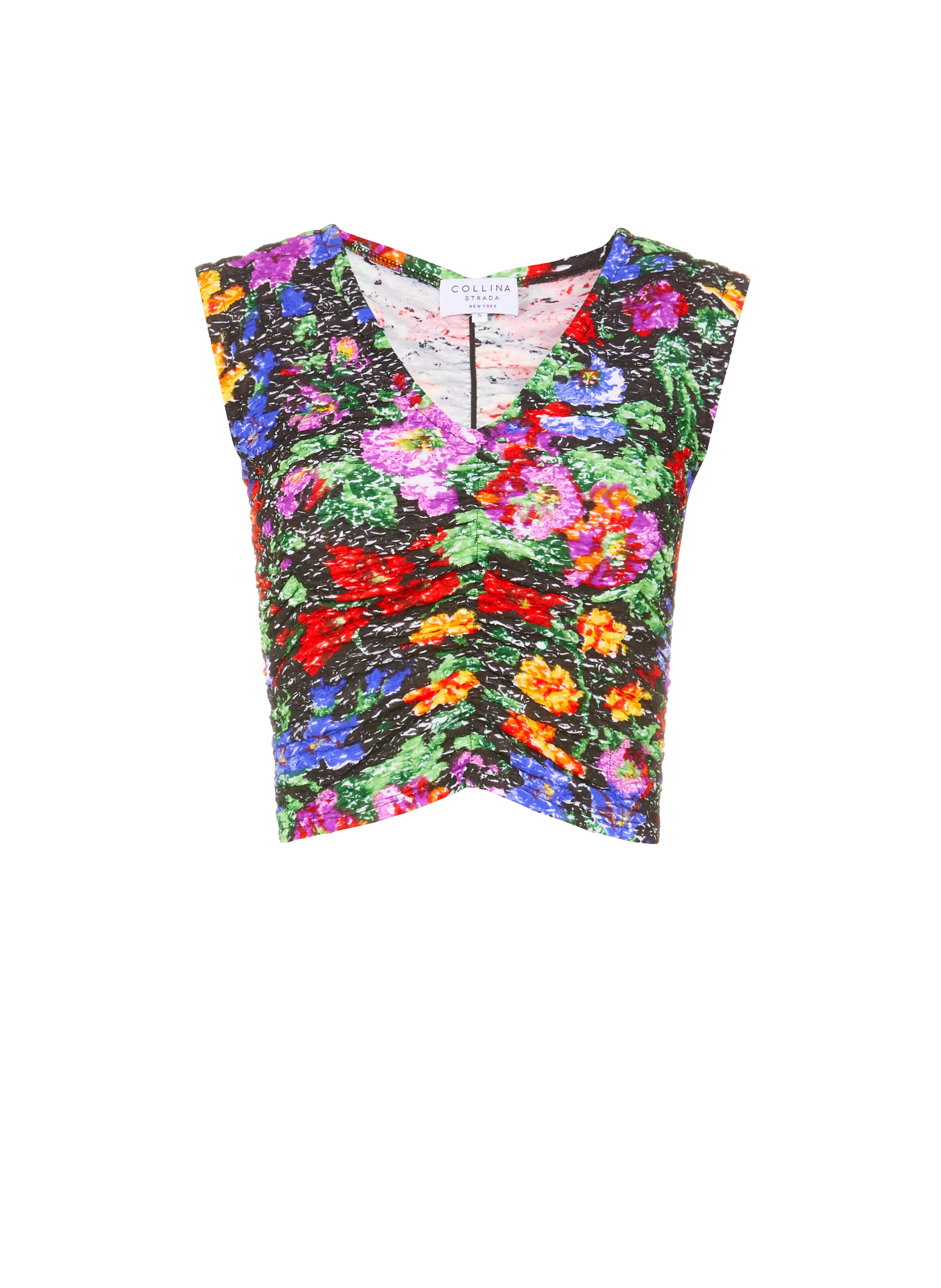 COLLINA STRADA  Top imprimé en coton - Multicolore