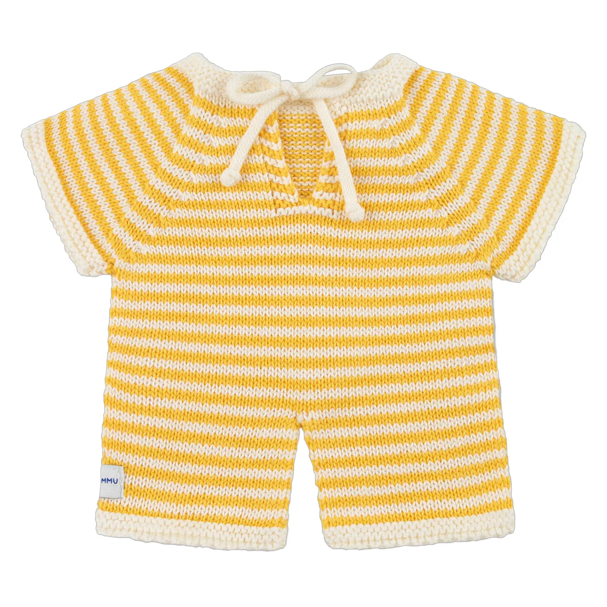 Combinaison Bébé Gommu - Rayures Jaune