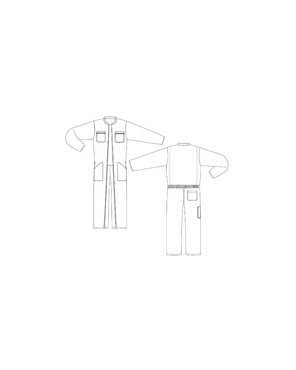 COMBINAISON BASIC 2 ZIP PC 65/35 BUGATTI / 13B560