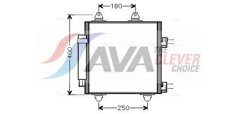 Condenseur, climatisation AVA COOLING TOA5414D 