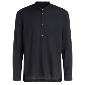 Dondup Chemise coréenne en coton bleu nuit