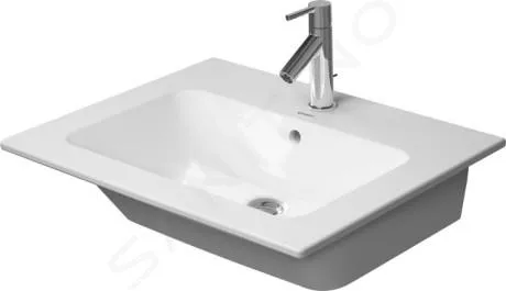 Duravit ME by Starck - Meuble-lavabo 63x49 cm, avec un trou pour robinet, blanc alpin 2336630000