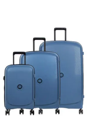 Ensemble 3 valises Delsey Belmont Plus Bleu Zinc  00386198672  00386198672