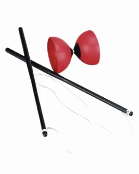 Ensemble de diabolo rouge pour debutants