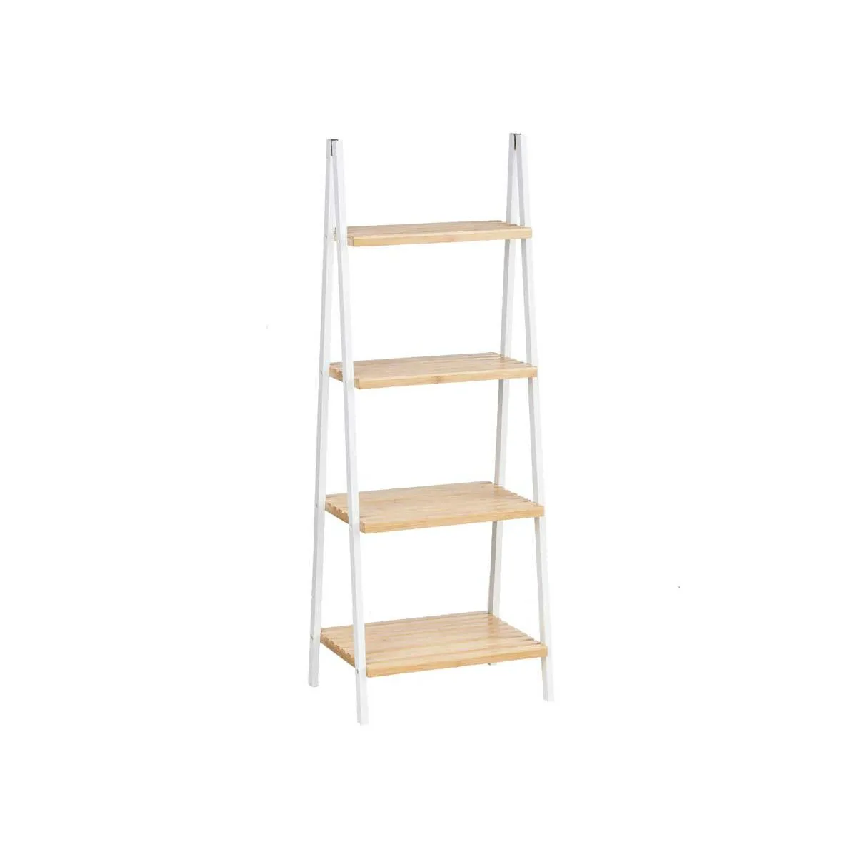 Etagère de salle de bains Blanc Naturel Bambou et Pin