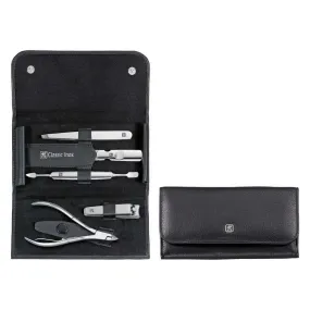 Etui A Manucure 5 Pièces - Cuir Noir | 3 Suisses