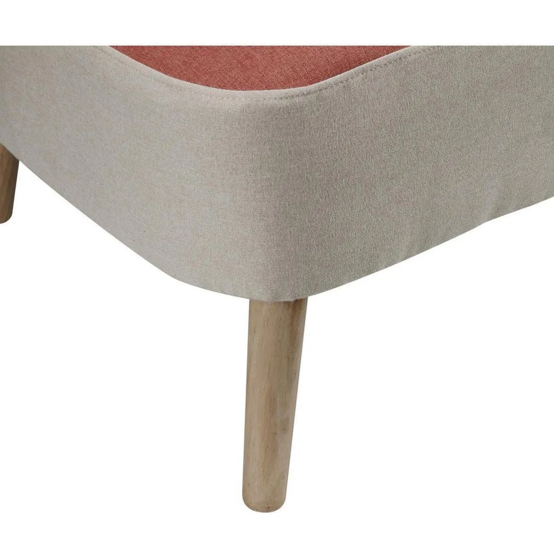 Fauteuil design bicolore en tissu DOPIO Rose | 3 Suisses