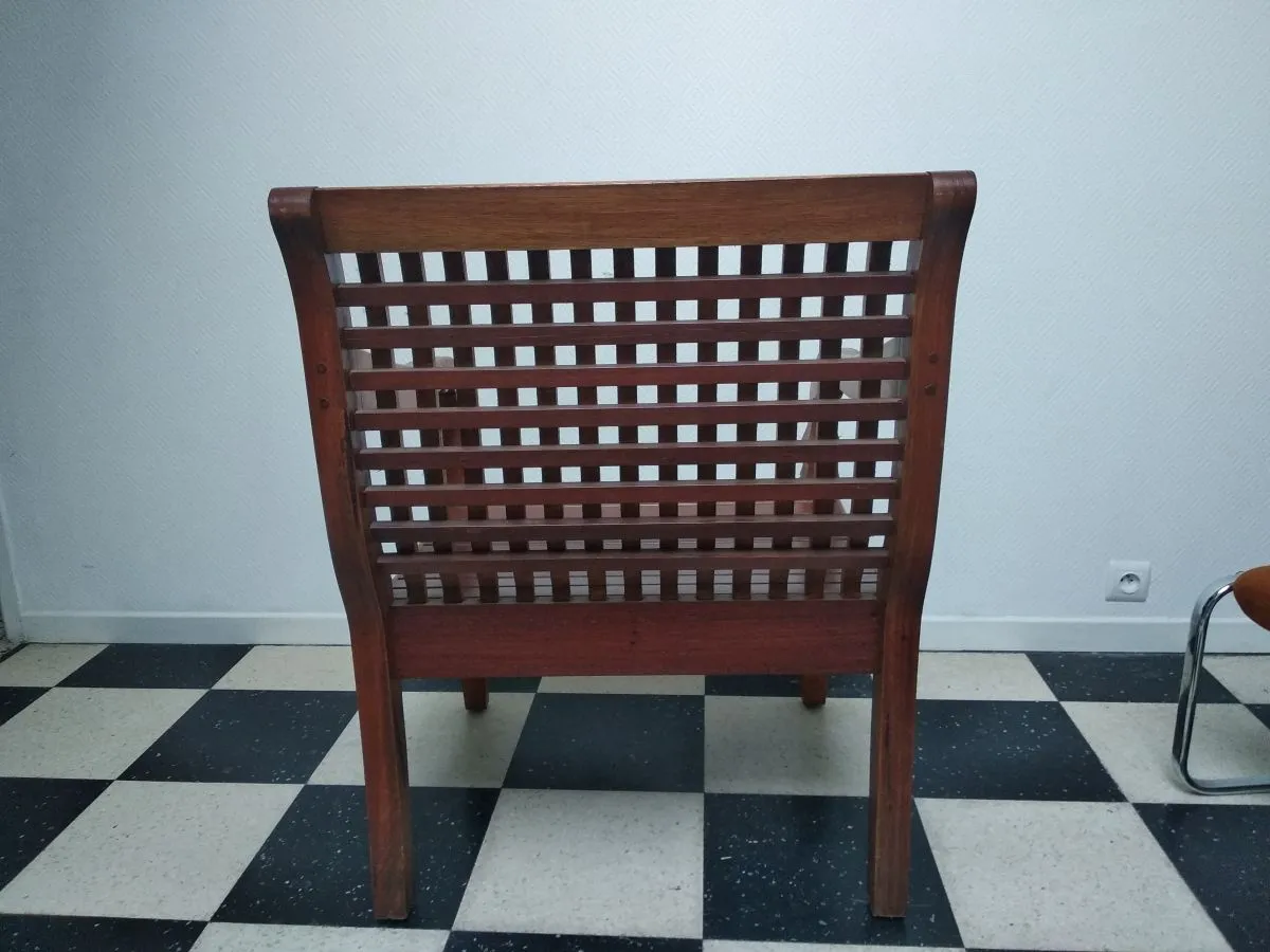 Fauteuil en bois de Rose du Brésil