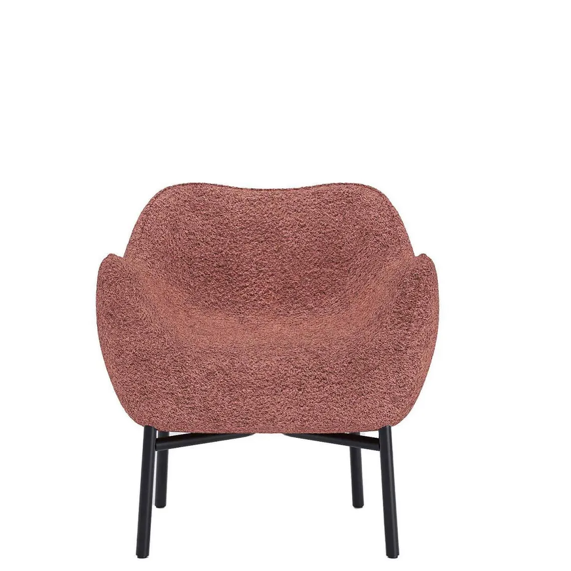 Fauteuil en tissu bouclette CARLA rose  | 3 Suisses