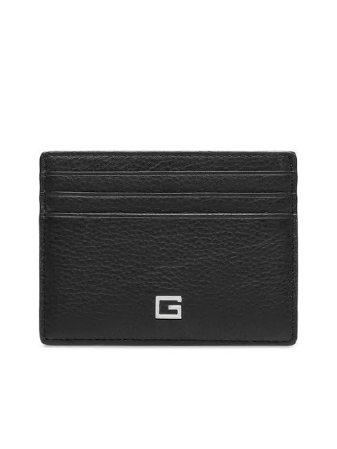 Guess New Zurigo Porte-Cartes En Cuir Rfid Noir - Achetez À Prix Outlet!