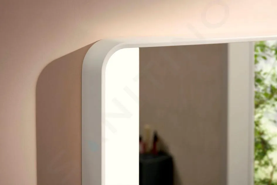 Hansgrohe Xarita Lite Q - Miroir avec éclairage LED, 70x100 cm, blanc mat 54964700