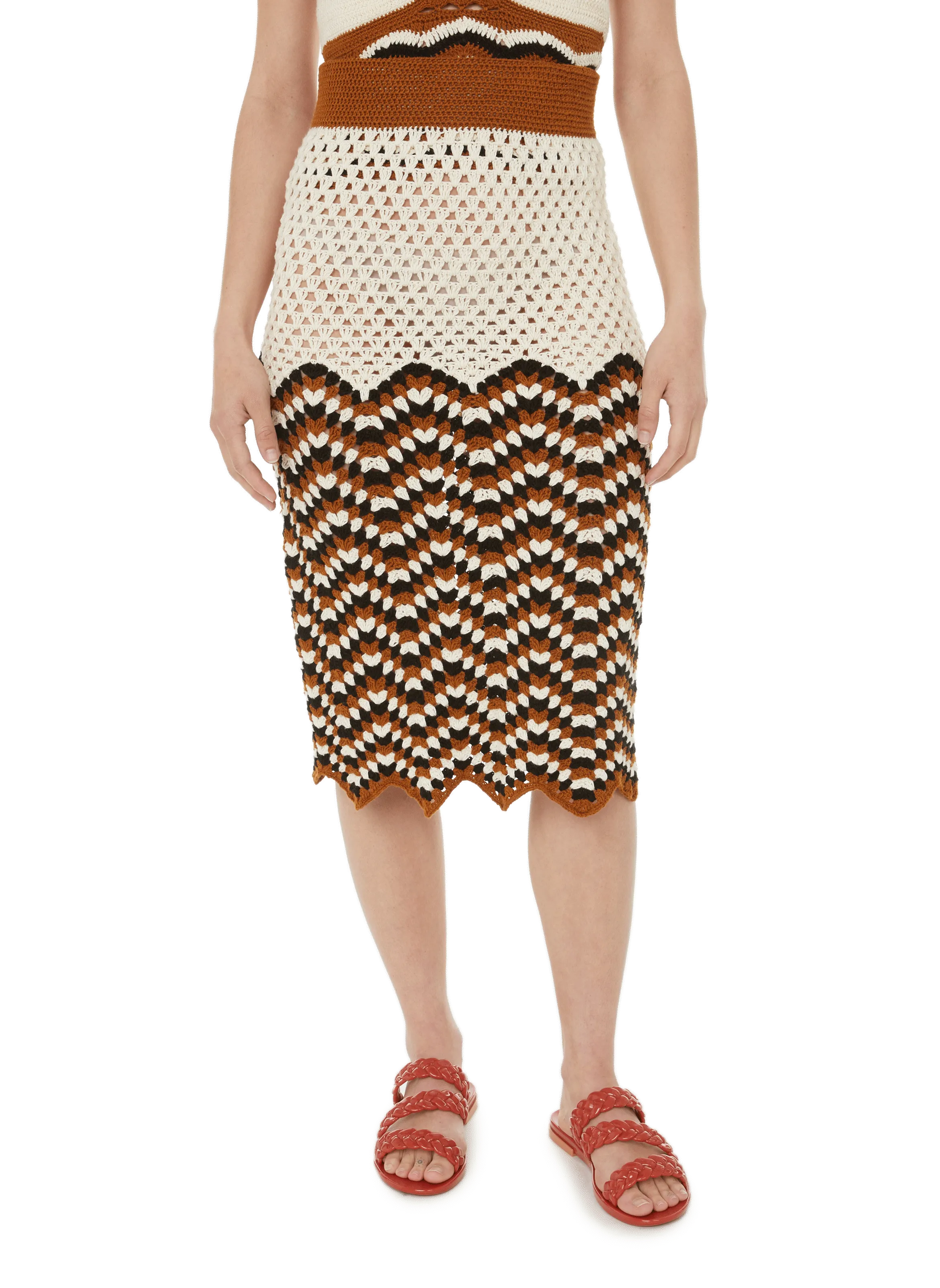 JUPE ESIN EN COTON - STELLA PARDO pour FEMME | Printemps
