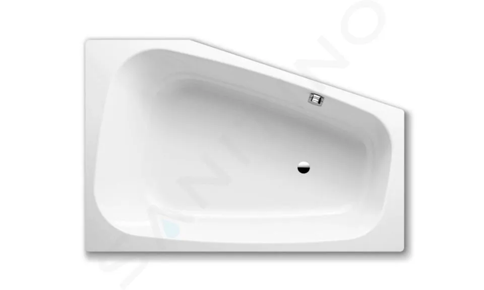 Kaldewei Avantgarde - Baignoire Plaza Duo 192, gauche, 180x120/80 cm, Perl-Effect, blanc 237200013001