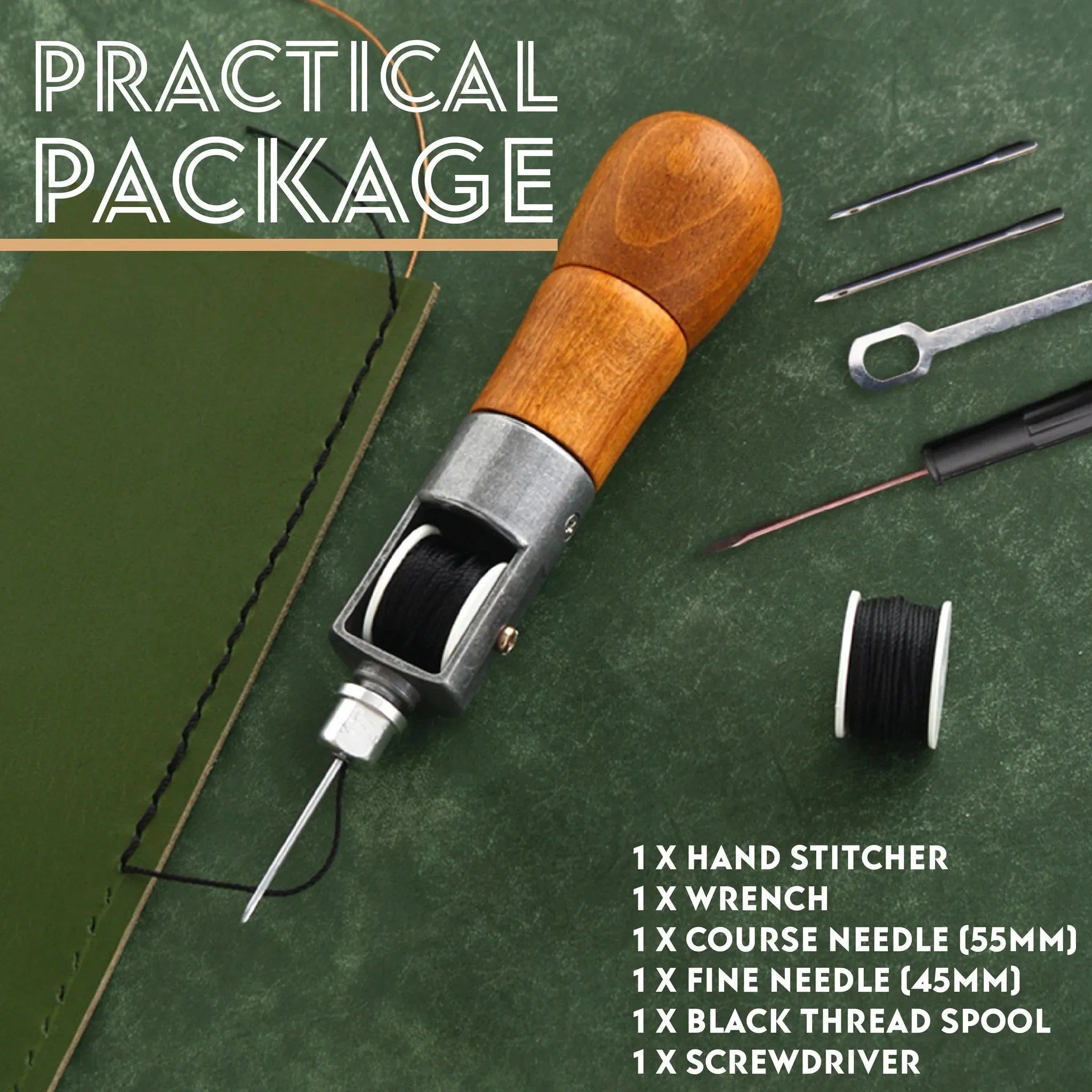 Kit d'outils pour le poinon de couture en cuir