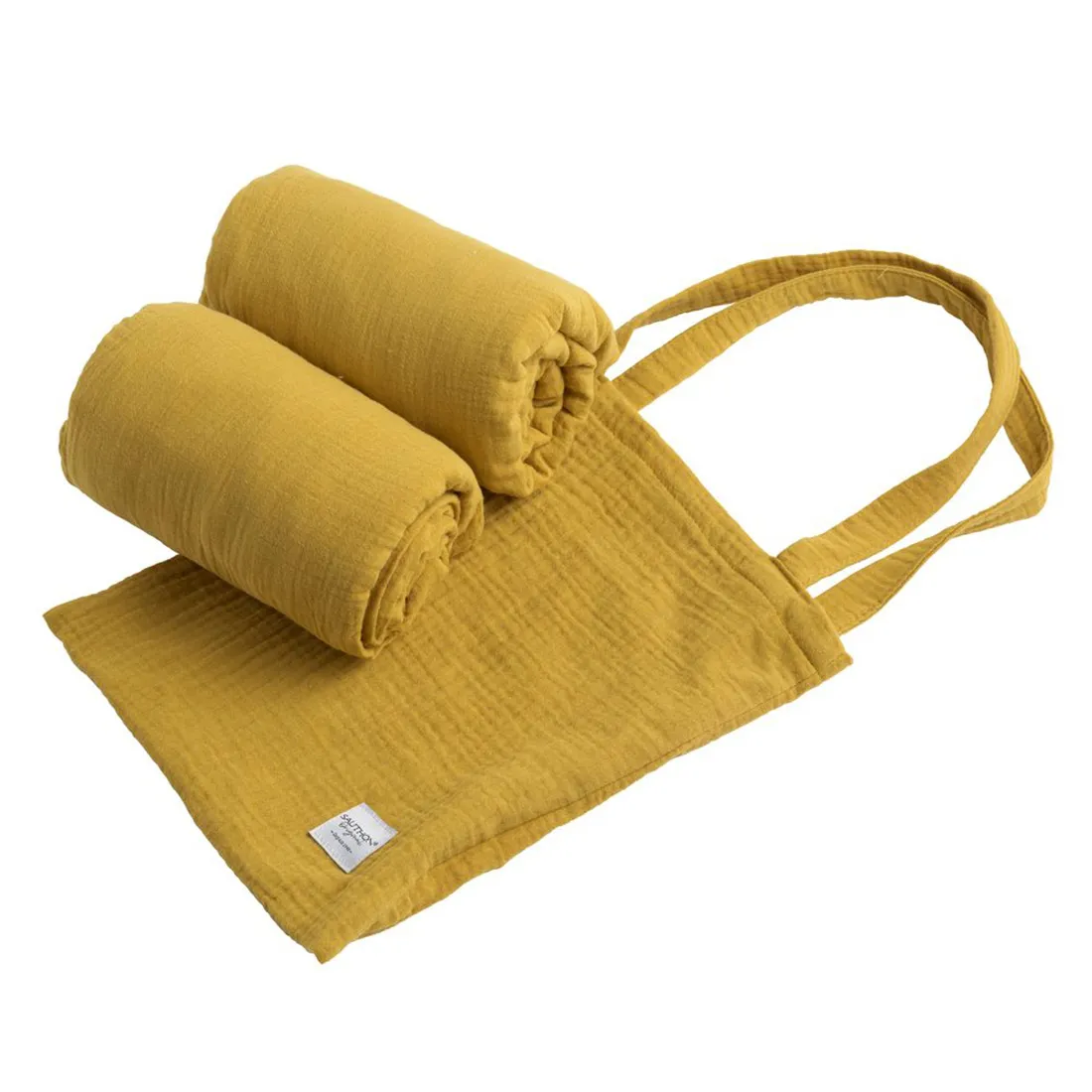 Lot de 2 Draps Housse Original Bambin Jaune Topaze - 70 x 140 cm
