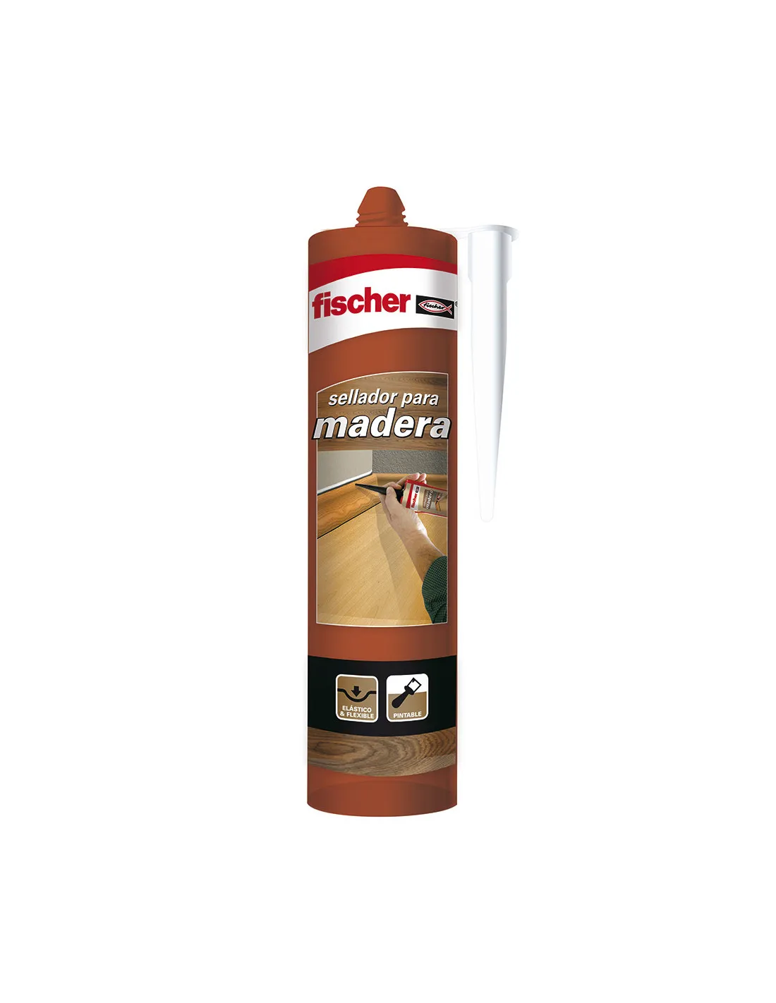Mastic Pour Bois Couleur Sapelli Fischer 310ml. 98697 - 96109
