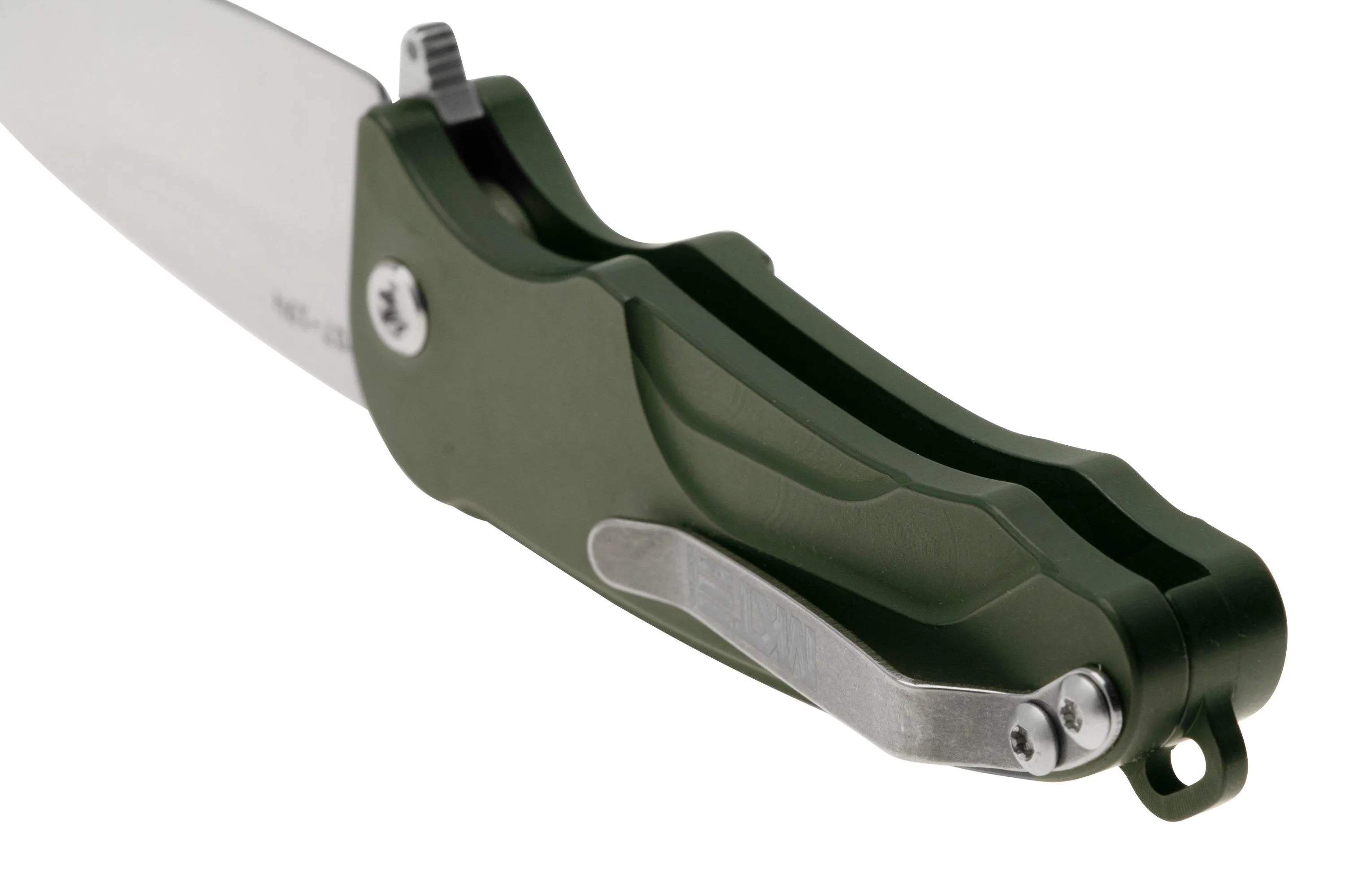 Medford Smooth Criminal 23-SC-03, S45VN Tumbled Blade, Green Handle, Stonewashed Hardware, couteau de poche