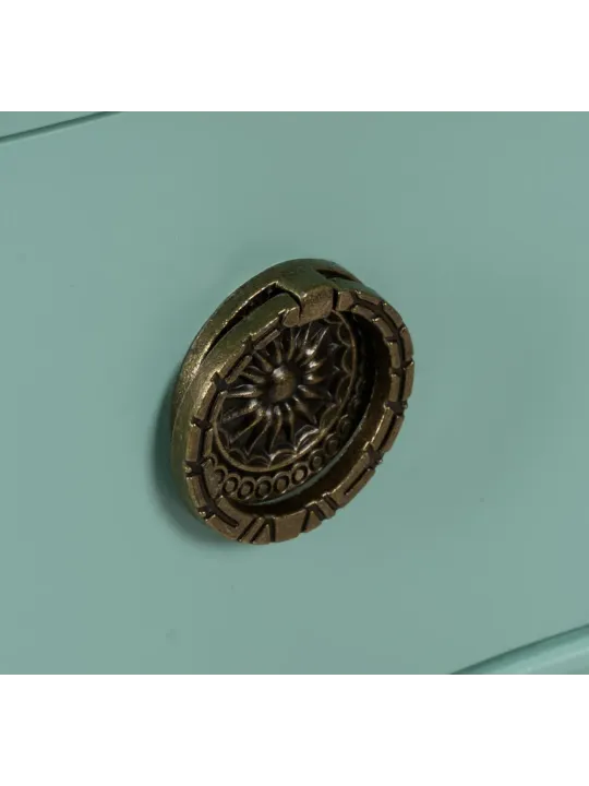 Meuble 2 Tiroirs Turquoise