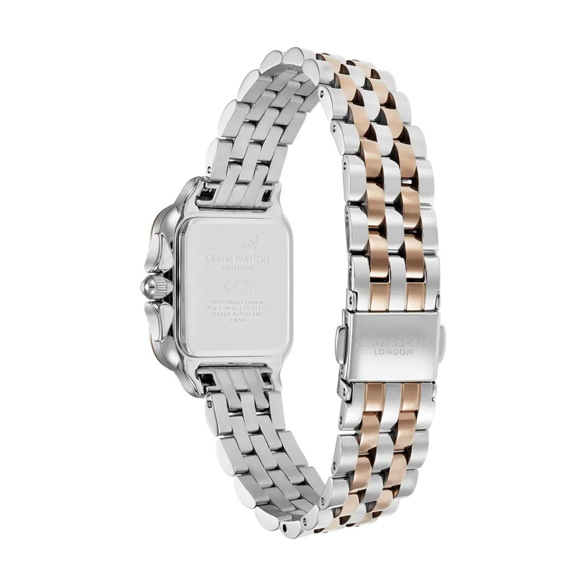 Montre Femme Olivia Burton Grosvenor - 24000125  Bracelet Acier Doré rose | 3 Suisses
