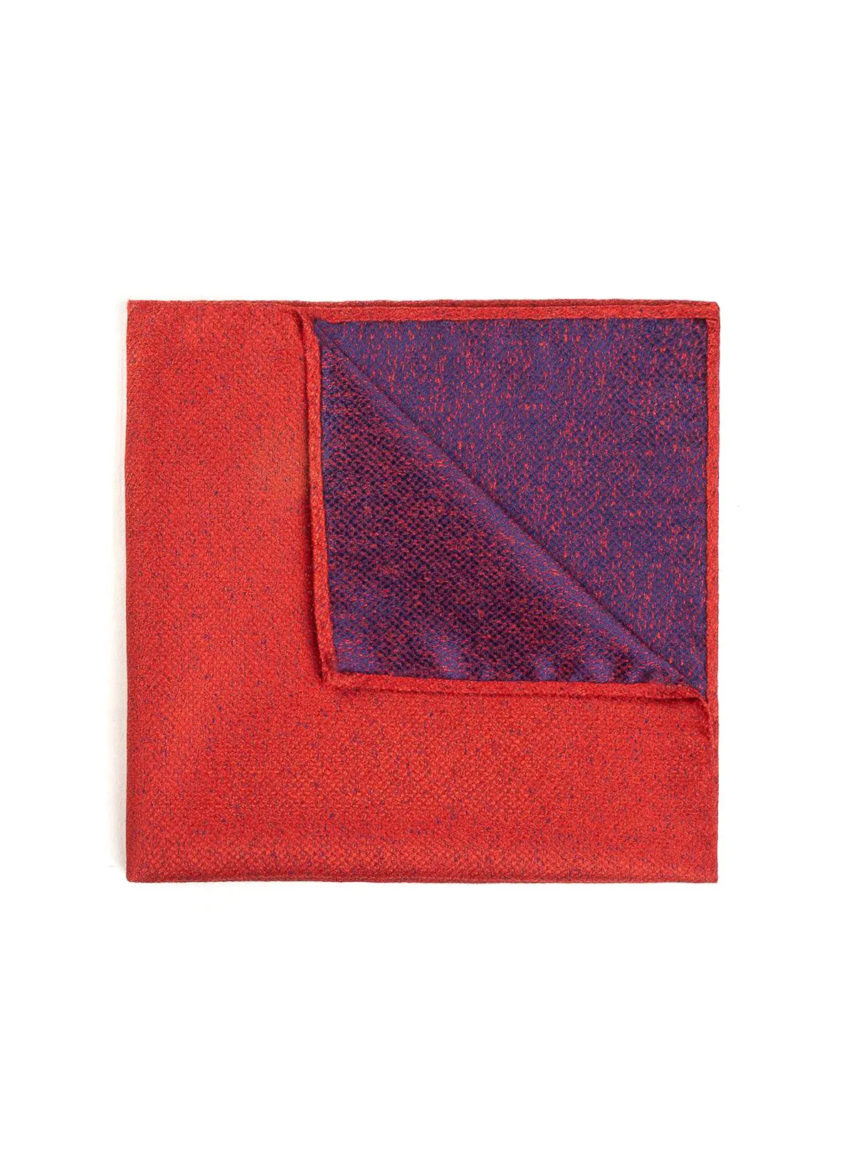 Mouchoir de poche rouge à faux uni