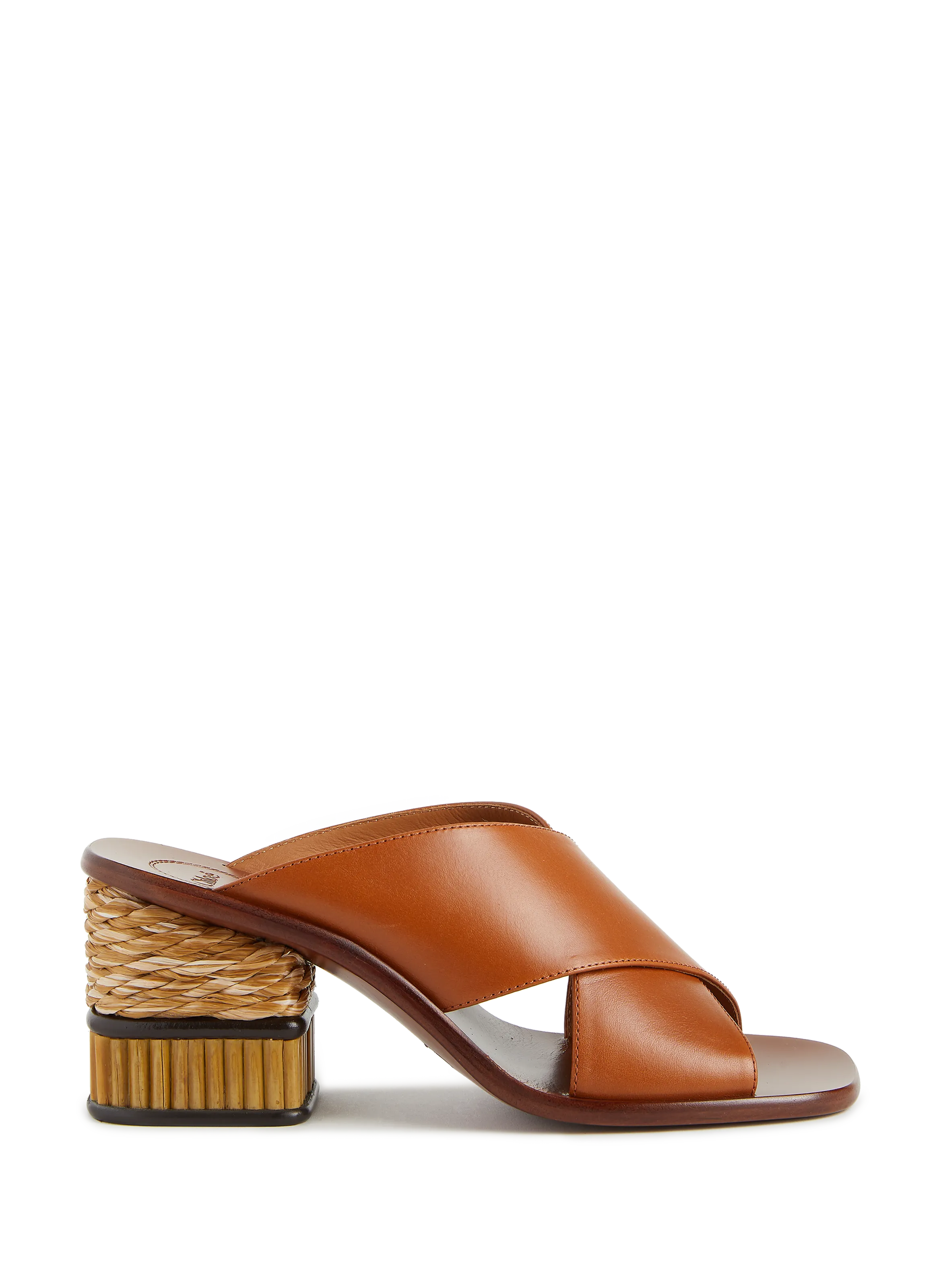MULES LAIA EN CUIR ET RAPHIA - CHLOé pour FEMME | Printemps