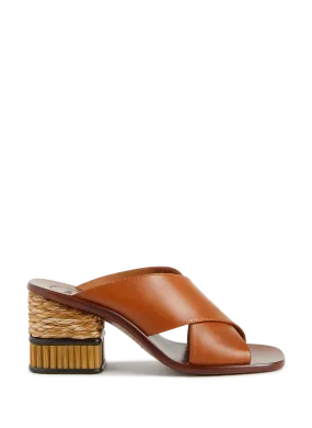 MULES LAIA EN CUIR ET RAPHIA - CHLOé pour FEMME | Printemps