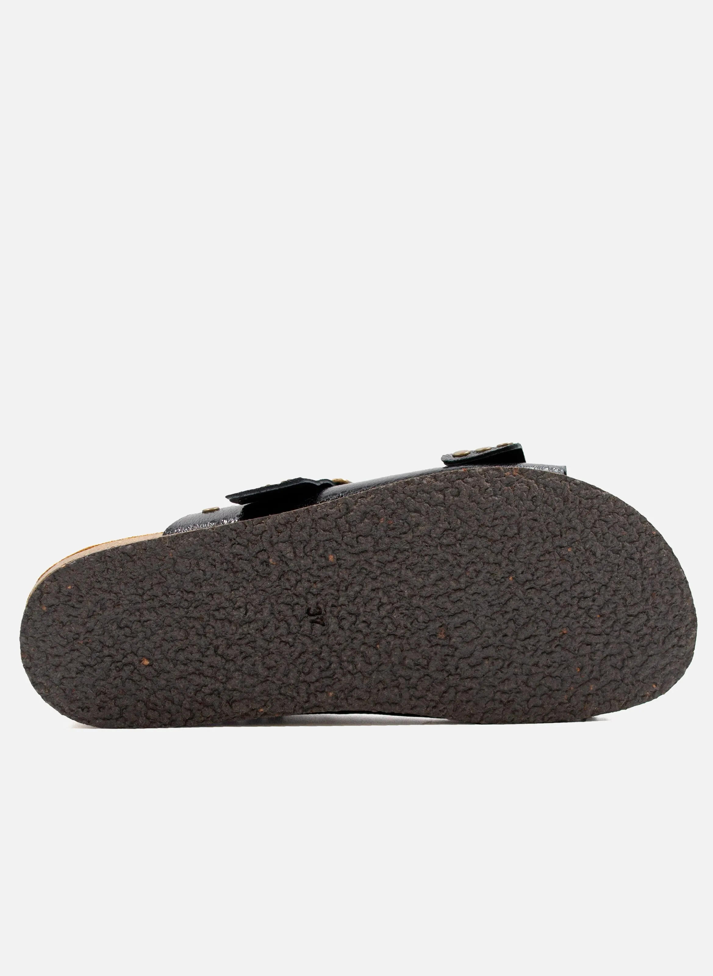 MULES LIèGE CLOUS CUIR MéTALLISé - JULES & JENN pour FEMME | Printemps