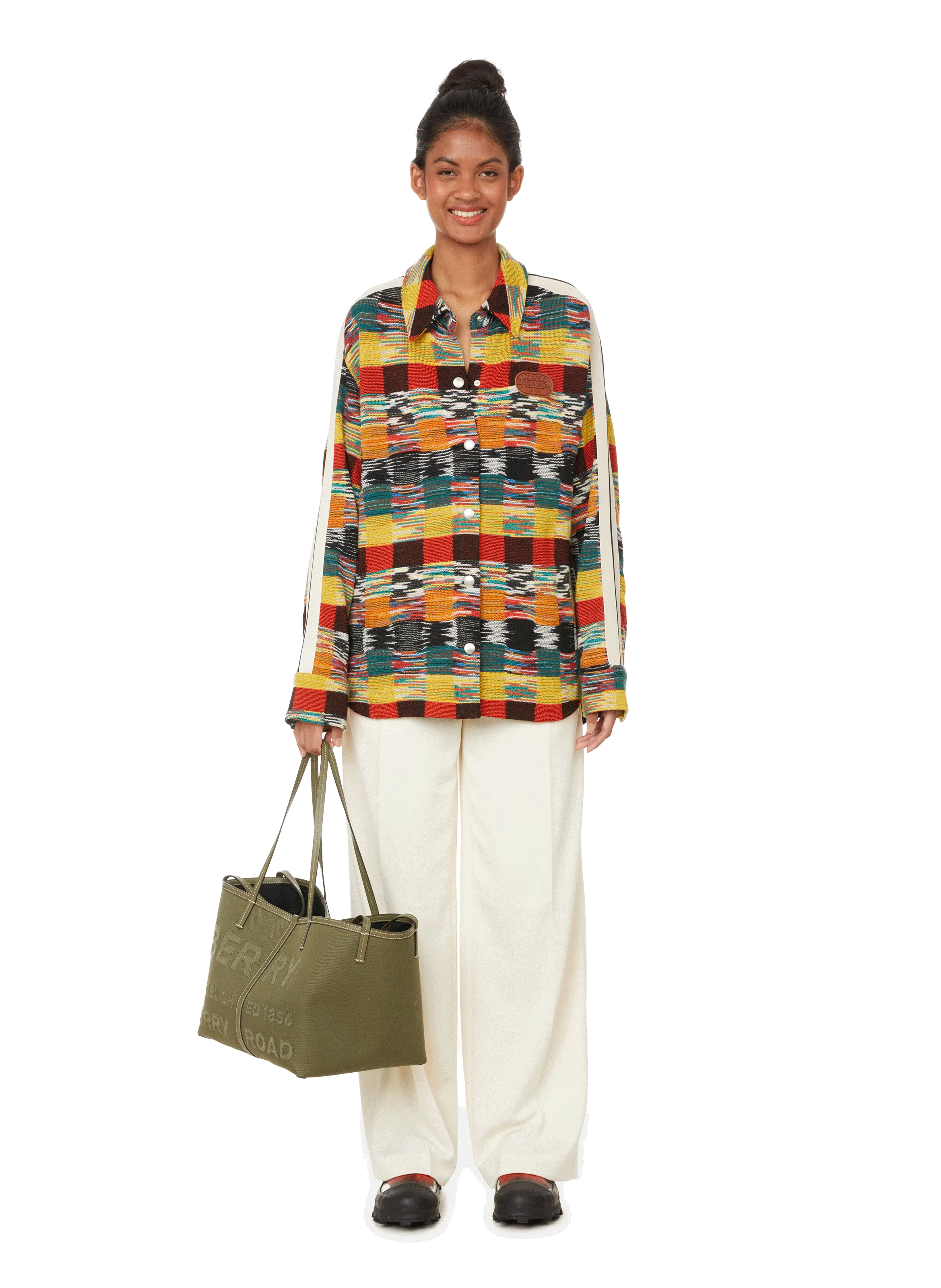 PALM ANGELS  Chemise Palm Angels x Missoni en laine vierge - Multicolore
