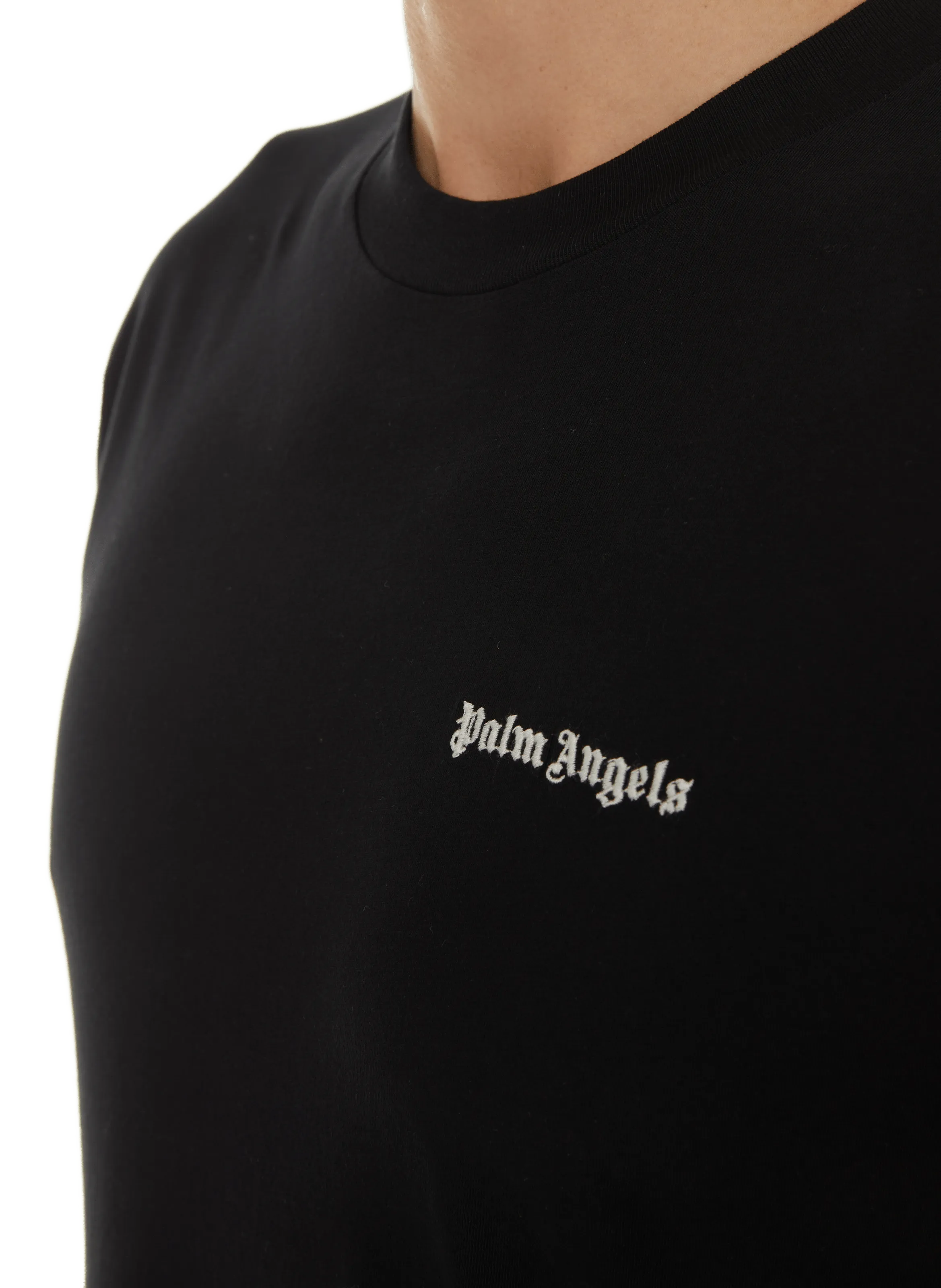 PALM ANGELS  T-shirt uni avec logo - Multicolore