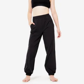 Pantalon danse modern'jazz large et léger - fille - noir